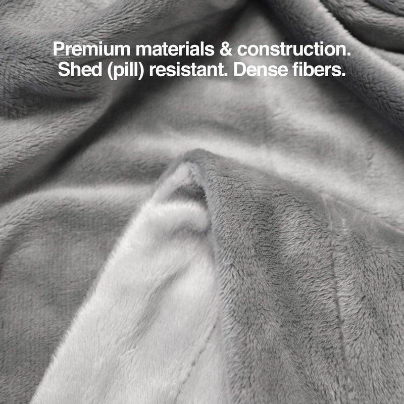 PetFusion Premium Dog & Cat Blanket | Ultra Soft Pet Blanket Available in Plush or Quilted; 2 Colors (Grey; Brown) | Perfect for Small Dogs & Large Dogs - Image 4
